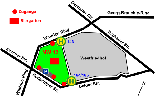 Kleingartenverein NW12 - Nederlinger Strasse 80, 80638 München