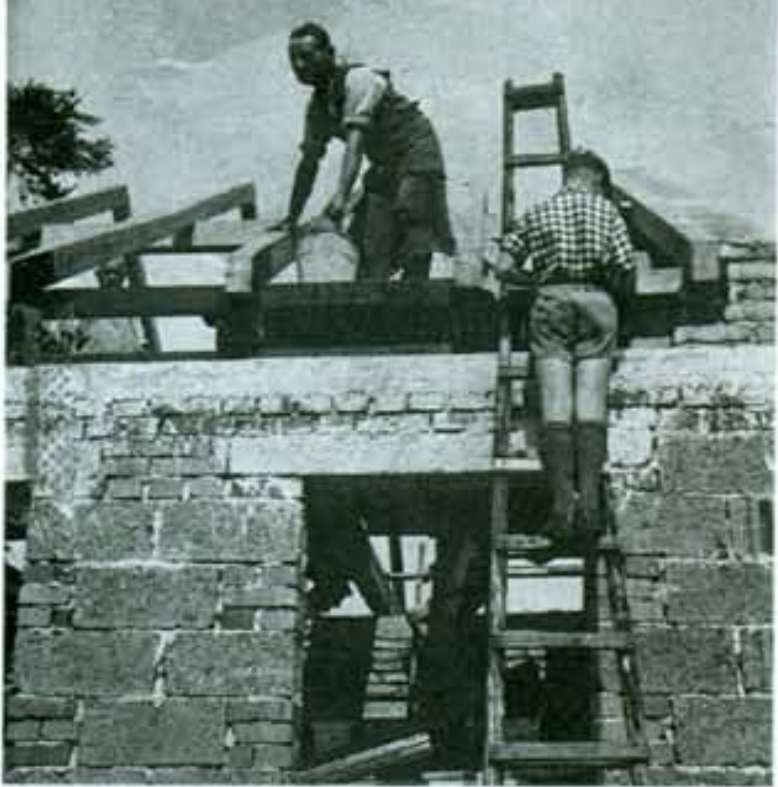 Bauarbeiten Vereinskantine